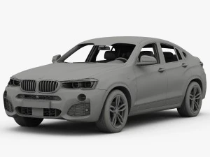 bmw x4 f26 m sport package 2015 3D Model