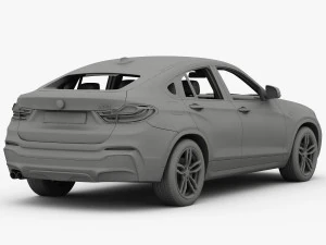 bmw x4 f26 m sport package 2015 3D Model