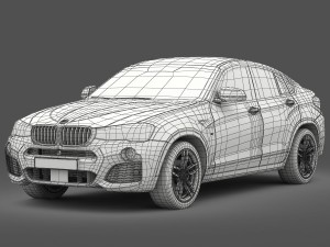 bmw x4 f26 m sport package 2015 3D 모델