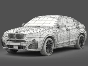 bmw x4 f26 m sport package 2015 3D Model