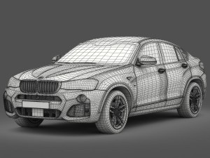 bmw x4 f26 m sport package 2015 3D 모델