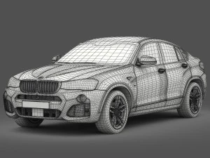 bmw x4 f26 m sport package 2015 3D Model