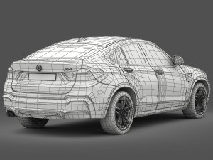 bmw x4 f26 m sport package 2015 3D 모델