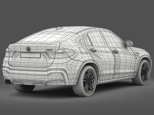 bmw x4 f26 m sport package 2015 3D Model