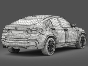 bmw x4 f26 m sport package 2015 3D 모델