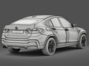 bmw x4 f26 m sport package 2015 3D Model