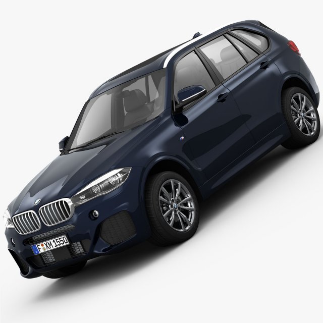 bmw x5 m sport package 2014 3D Model .c4d .max .obj .3ds .fbx .stl .blend 