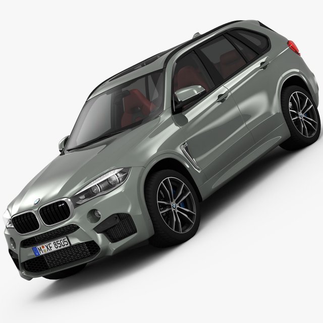 bmw x5 m 2016 3D Model .c4d .max .obj .3ds .fbx .stl .blend 