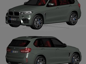 bmw x5 m 2016 3D Model