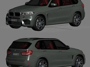 bmw x5 m 2016 3D Model