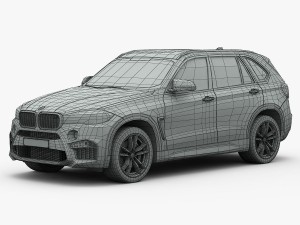 bmw x5 m 2016 3D Model