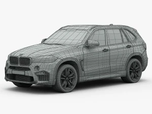 bmw x5 m 2016 3D Model