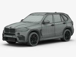 bmw x5 m 2016 3D Model