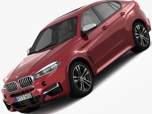 bmw x6 m sport package 2015 3D Model