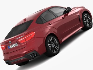 bmw x6 m sport package 2015 3D 模型