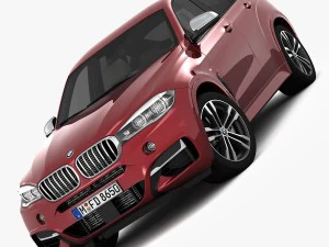 bmw x6 m sport package 2015 3D Model