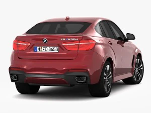 bmw x6 m sport package 2015 3D Model