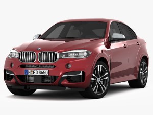bmw x6 m sport package 2015 3D 模型