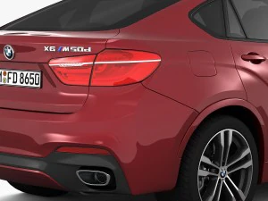 bmw x6 m sport package 2015 3D Model