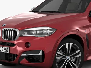 bmw x6 m sport package 2015 3D Model