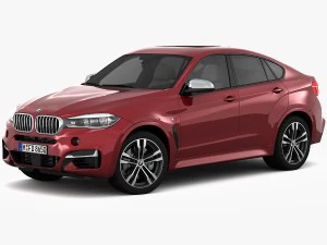 bmw x6 m sport package 2015 3D Model