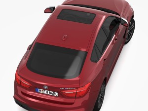 bmw x6 m sport package 2015 3D 模型