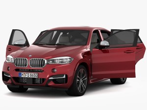 bmw x6 m sport package 2015 3D 模型