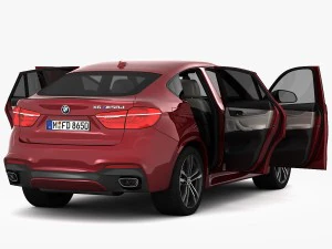 bmw x6 m sport package 2015 3D Model