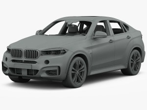bmw x6 m sport package 2015 3D 模型