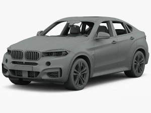 bmw x6 m sport package 2015 3D Model