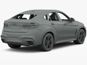 bmw x6 m sport package 2015 3D 模型