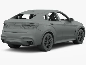 bmw x6 m sport package 2015 3D Model