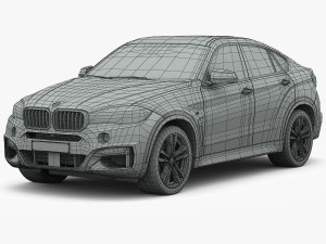 bmw x6 m sport package 2015 3D 模型
