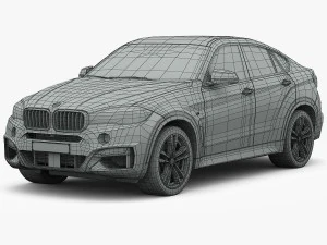bmw x6 m sport package 2015 3D Model