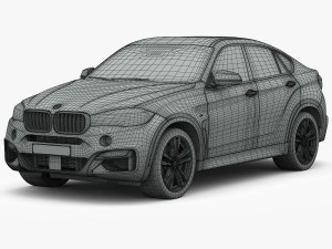 bmw x6 m sport package 2015 3D 模型