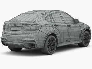 bmw x6 m sport package 2015 3D Model