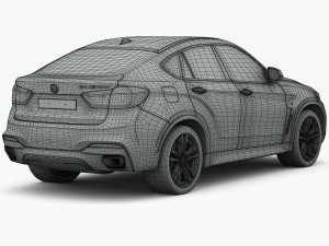 bmw x6 m sport package 2015 3D 模型