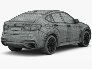 bmw x6 m sport package 2015 3D Model