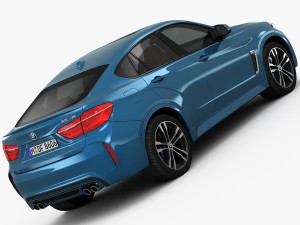 bmw x6 m 2016 3D Model