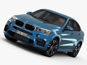 bmw x6 m 2016 3D Model