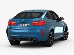 bmw x6 m 2016 3D Model