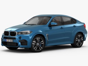 bmw x6 m 2016 3D Model