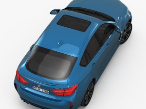 bmw x6 m 2016 3D Model