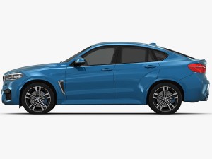 bmw x6 m 2016 3D Model