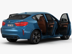 bmw x6 m 2016 3D Model
