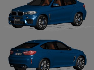bmw x6 m 2016 3D Model