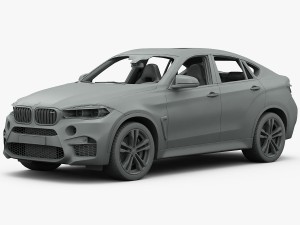 bmw x6 m 2016 3D Model