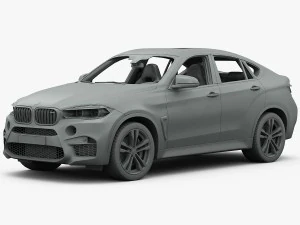bmw x6 m 2016 3D Model