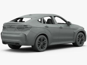bmw x6 m 2016 3D Model