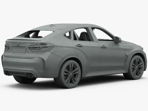 bmw x6 m 2016 3D Model